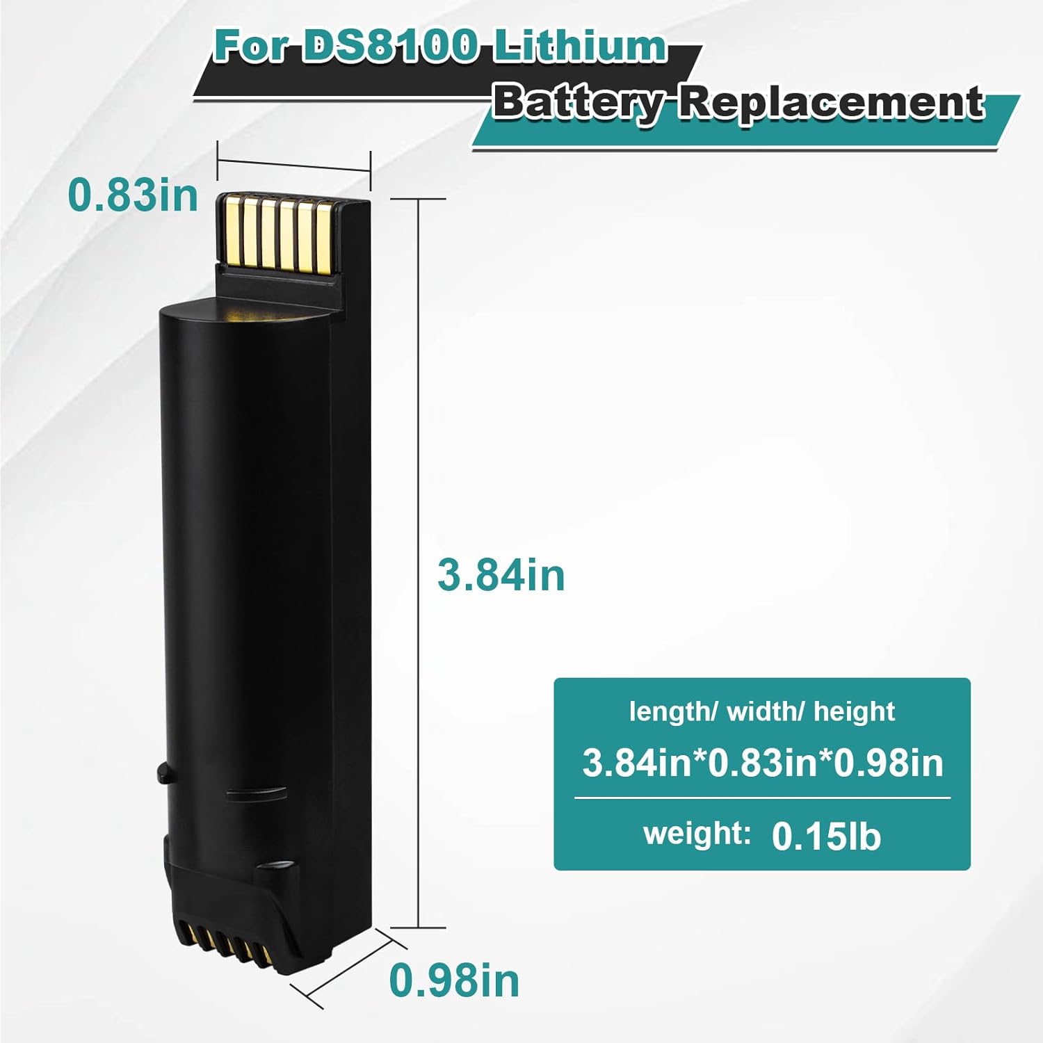 for Zebra DS8178 Scanner Battery Replacement: for Symbol DS8178 DS8100 DS8170 DS6878-SR 82-176890-01 Handheld Barcode Scanner Battery Lithium ion 3400mAh