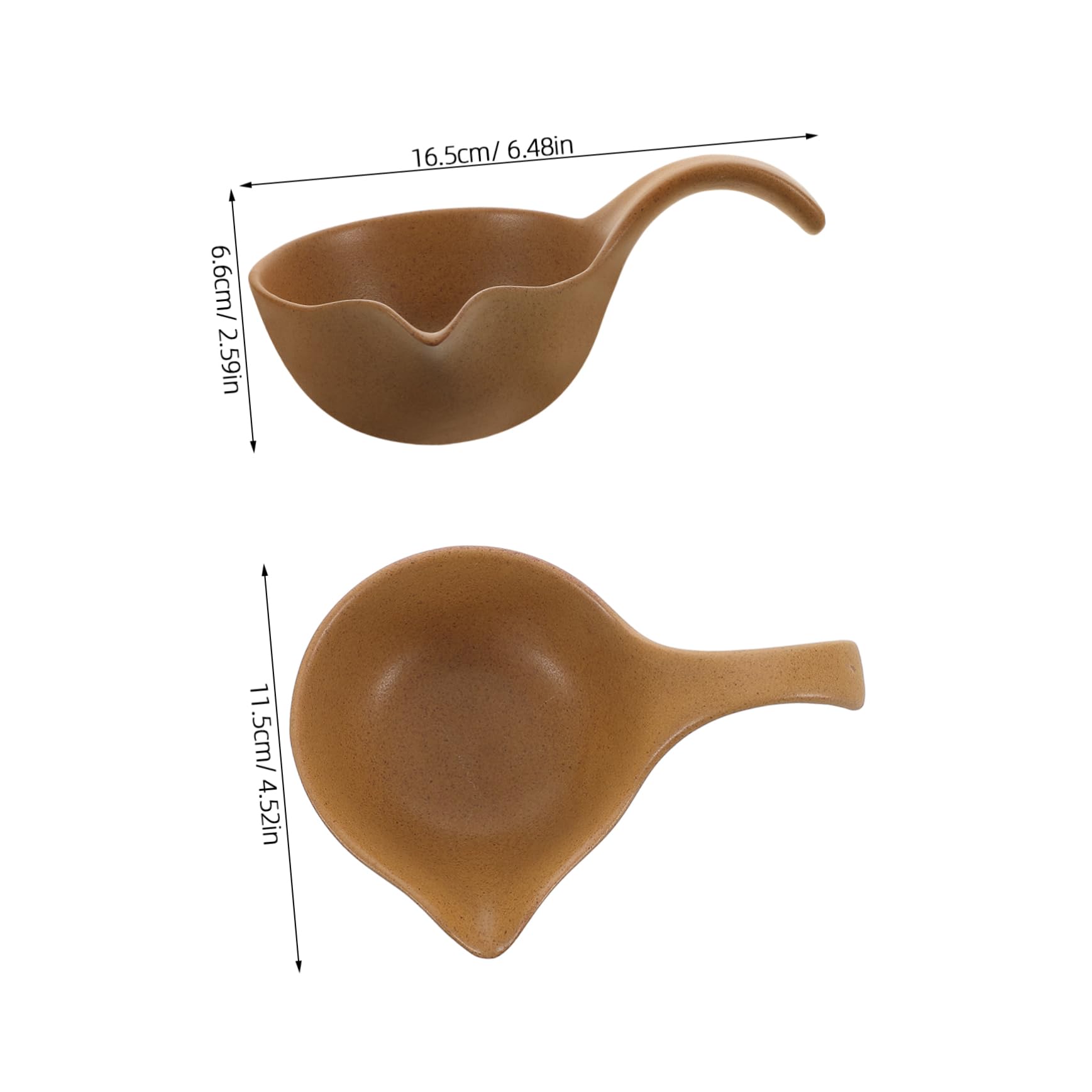 Hohopeti Ceramic Tea Scoop and Water Ladle Measuring Loose Leaf Tea and Coffee Accessory Easy to Use