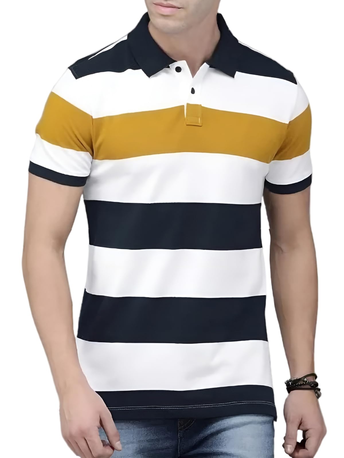 Men's Regular Fit Polo T-Shirt | Wrinkle Free | Quick Dry | Soft and Feather Touch Feel | Cotton Polo