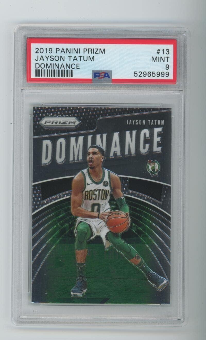 2019 Jayson Tatum Panini PRIZM DOMINANCE #13 PSA 9 MINT Boston Celtics NBA Graded Card