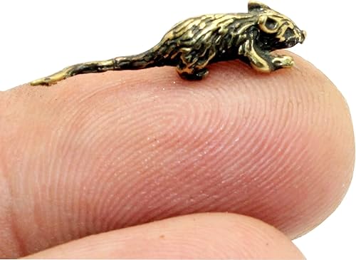 Amuleto para billetera, ratón de latón para atraer más dinero monedero regalo mágico