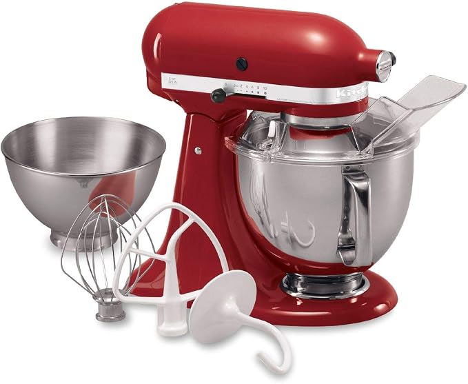Amazon Co Jp Kitchen Aid Stand Mixer Ksm150 2 8l Bowl Food Grinder And Infusion Cover Empire Red Home Kitchen