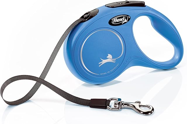 Flexi New Classic Smycz Automatyczna, Niebieski, S