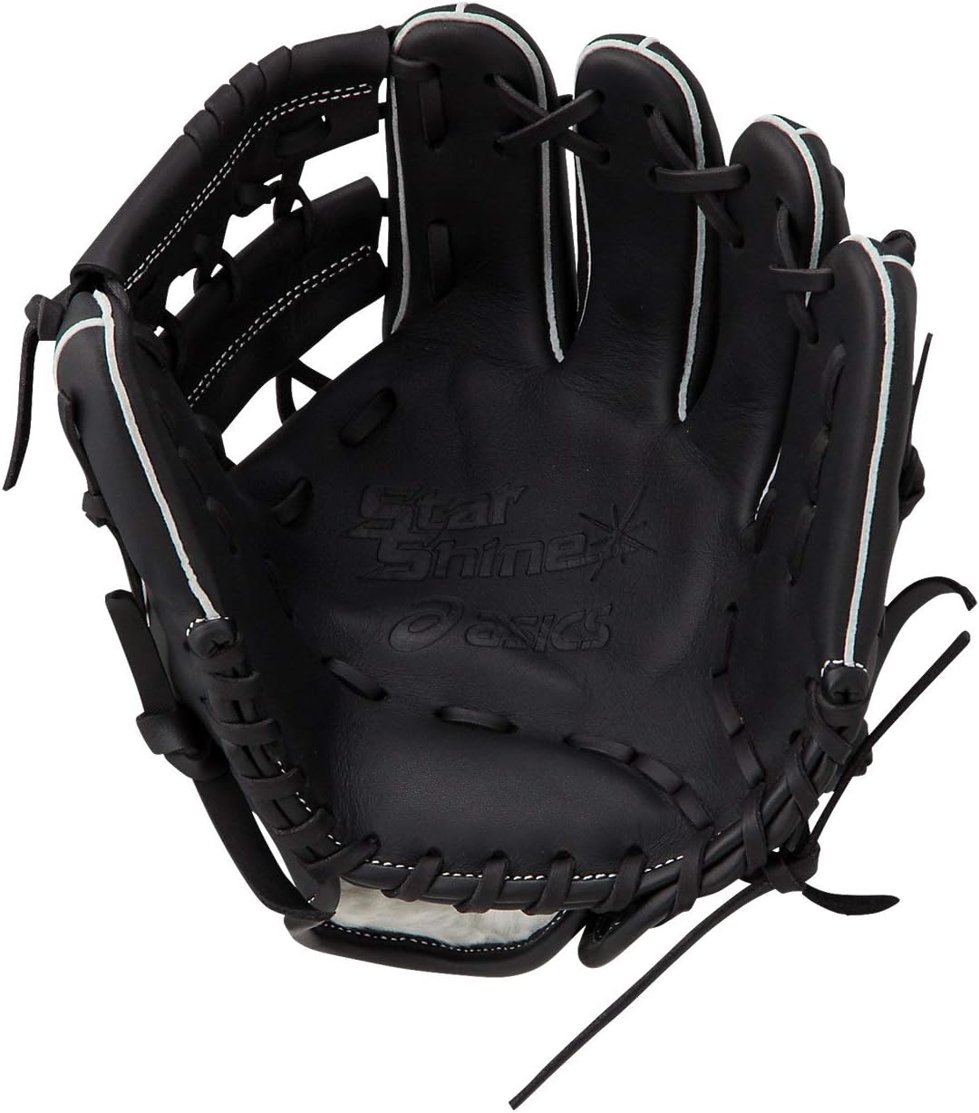 asics Baseball Boys Soft Glove Star Shine All Position Right Throw (LH) Small Size 3124A113 3124A113 Black LH