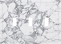 Vista 81 de Cubierta de Pared de Interruptor y Toma de Corriente de 1 Gang de Patrón Texturizado de Mármol Turquesa Oscuro Azul Gris Moderno Abstracto de Lujo