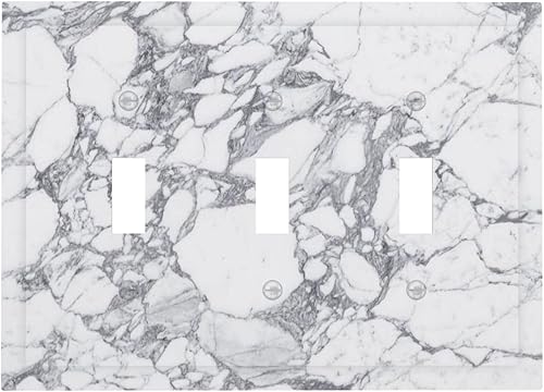 Miniatura 81 de Cubierta de Pared de Interruptor y Toma de Corriente de 1 Gang de Patrón Texturizado de Mármol Turquesa Oscuro Azul Gris Moderno Abstracto de Lujo