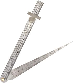 Welding Taper Gauge Depth Ruler Hole Diameter Inspection Tool Standard&Metric Equivalent Inch/mm