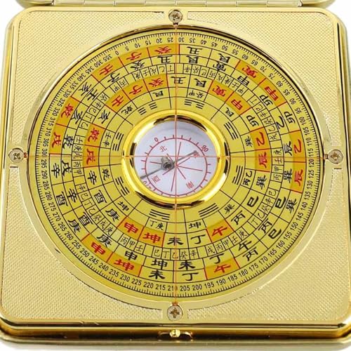 Brújula Feng Shui Luo Pan de Hierro con Tapa Protectora miniatura 5