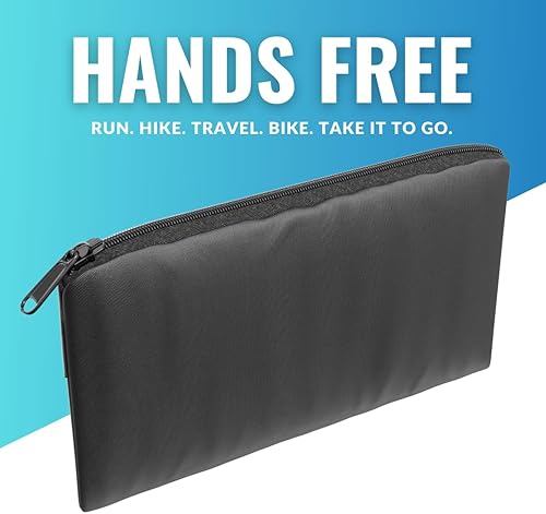 Miniatura 4 de Bolsa para correr, soporte delgado para teléfono con ranura para tarjeta de crédito, riñonera para hombres y mujeres, riñonera para corredores con