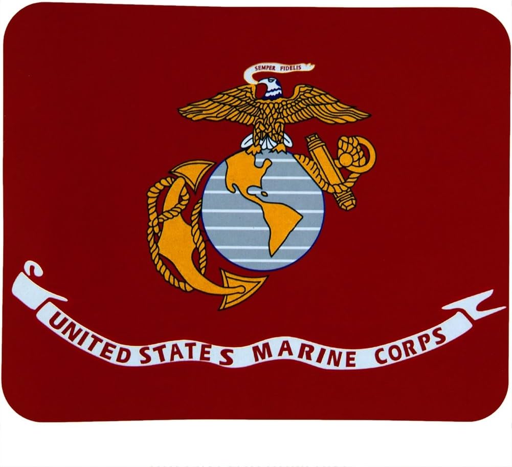 Deluxe Polar Fleece Throw Stadium Blanket - 50X x 60" - Marine Corps Logo with Globe and Anchor by Ruffin