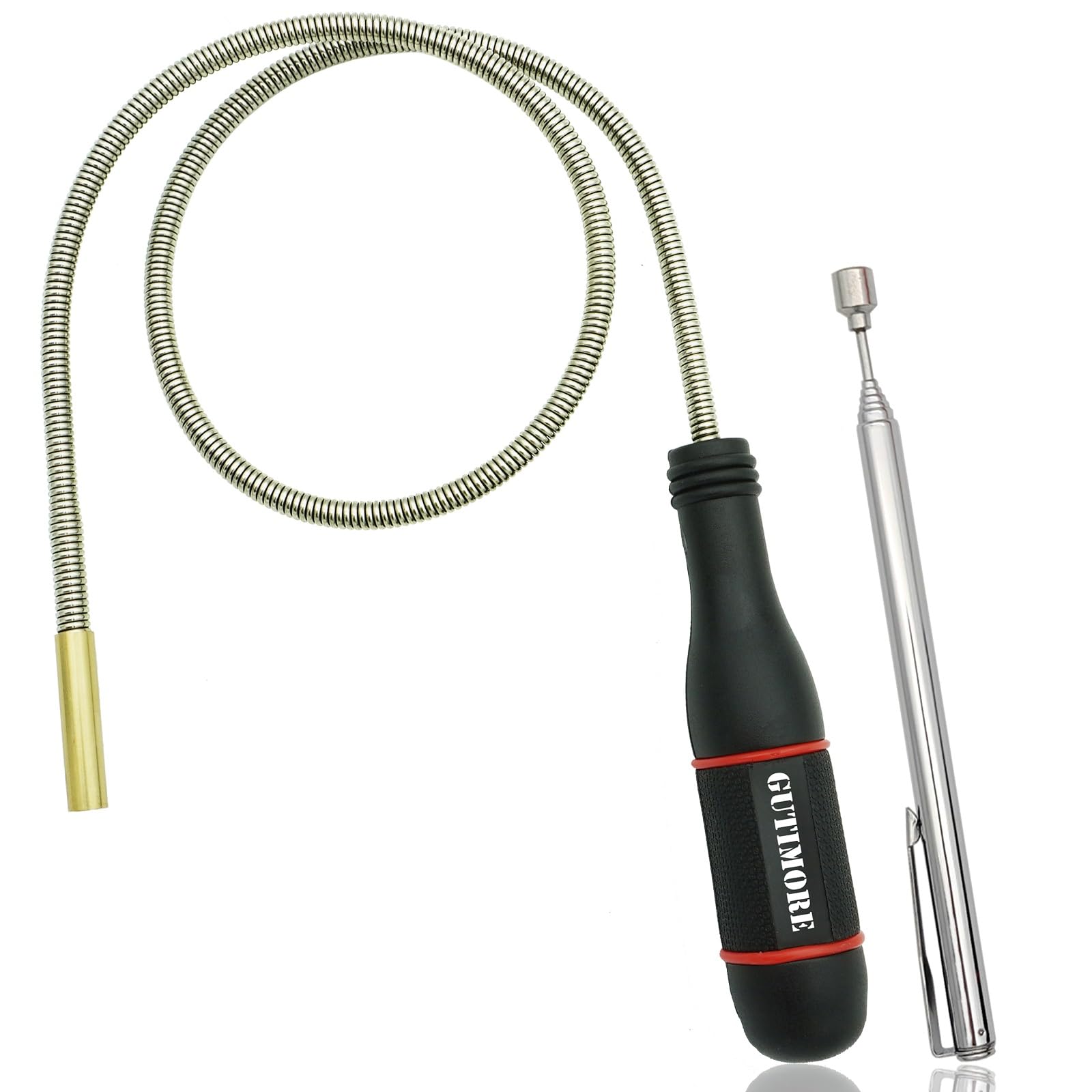 GUTIMORE Flexible Magnetic Pickup Tool, 25" Bendable Extension Magnet 2lb, Pickup Screws, Nuts, Nails, Bolts from Hard-To-Reach Places