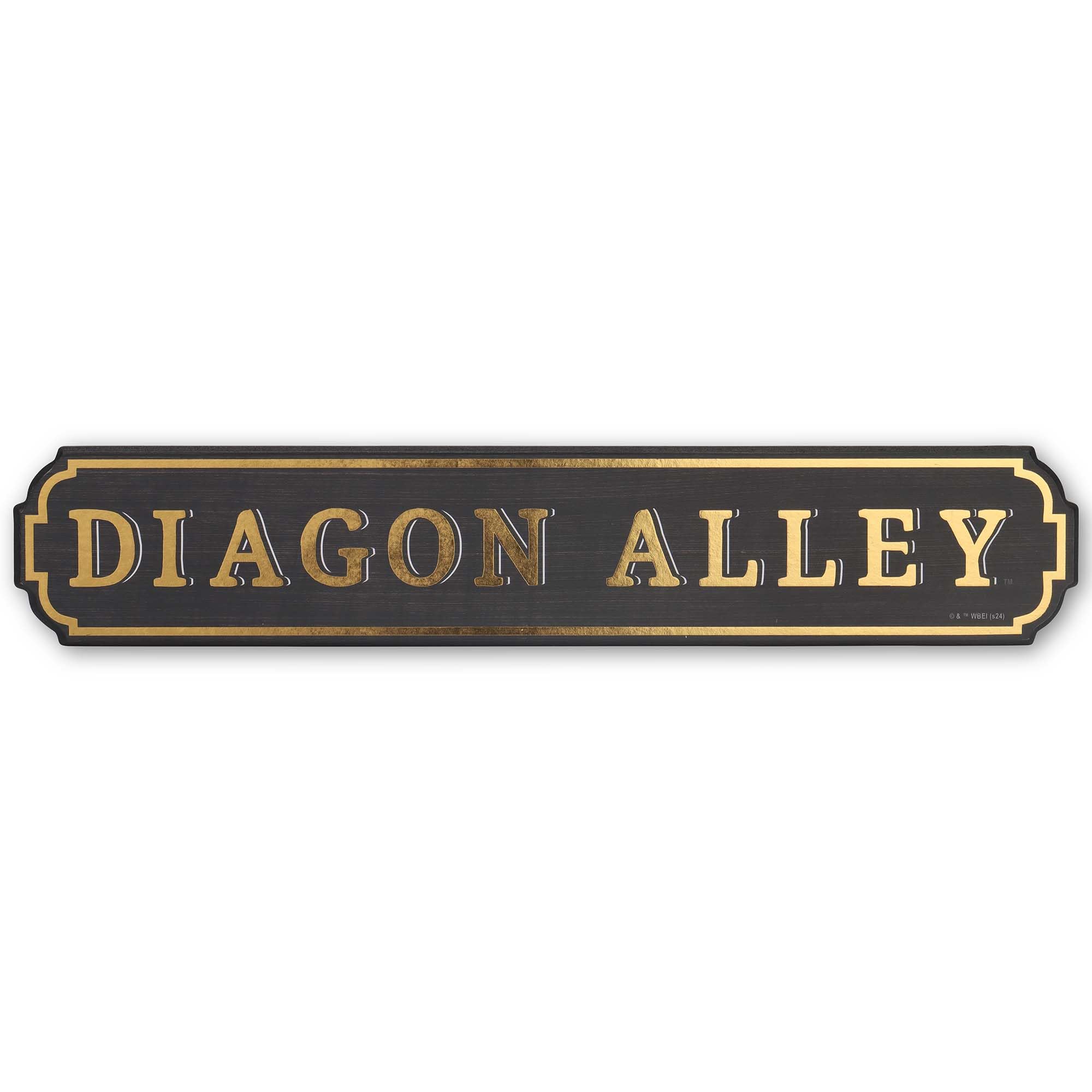 Harry Potter Diagon Alley Horizontal Wooden Wall Decor - Funny Harry Potter Sign for Bedroom or Movie Room