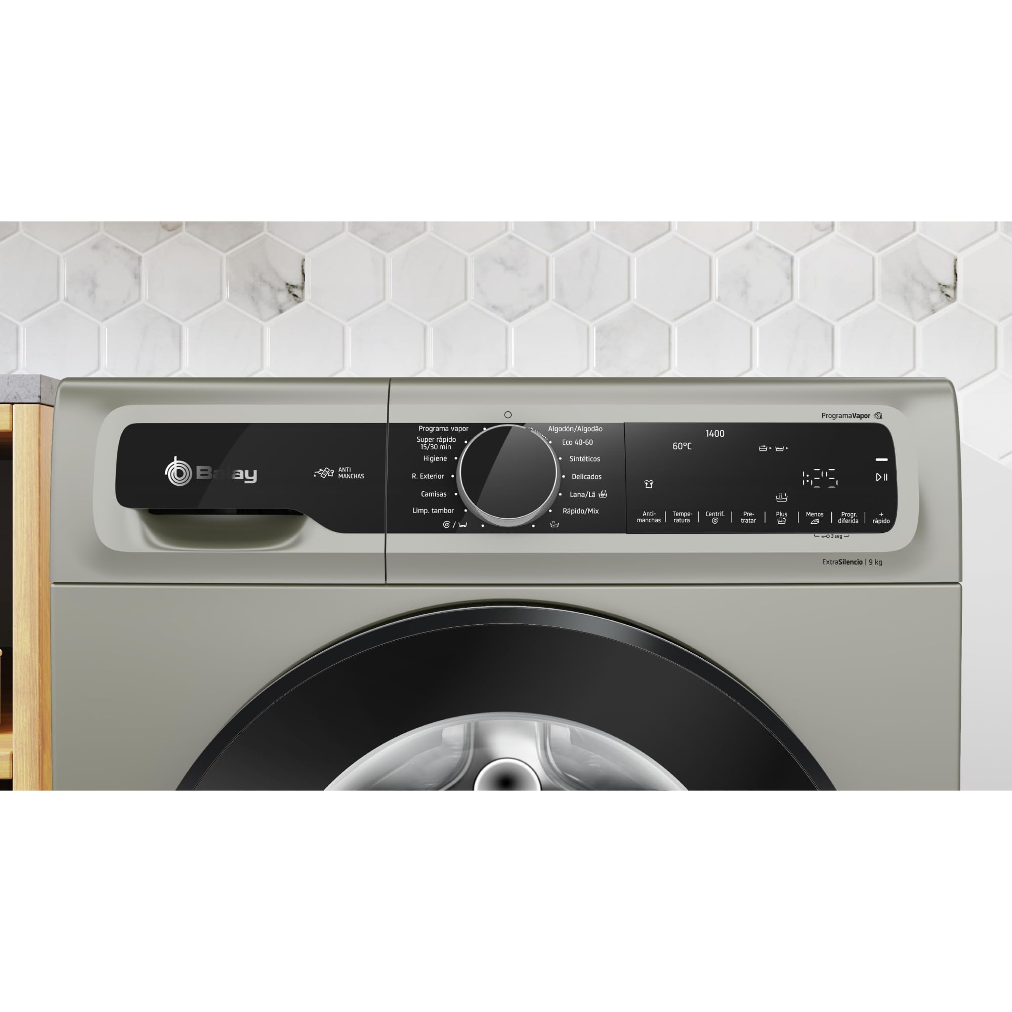 Balay, Lavadora, 9kg, Programa Plancha, Programa Rápido, inox, 3TS495XS | Facilita el planchado con su programa específico y ten la ropa lista antes con el Programa Rápido.