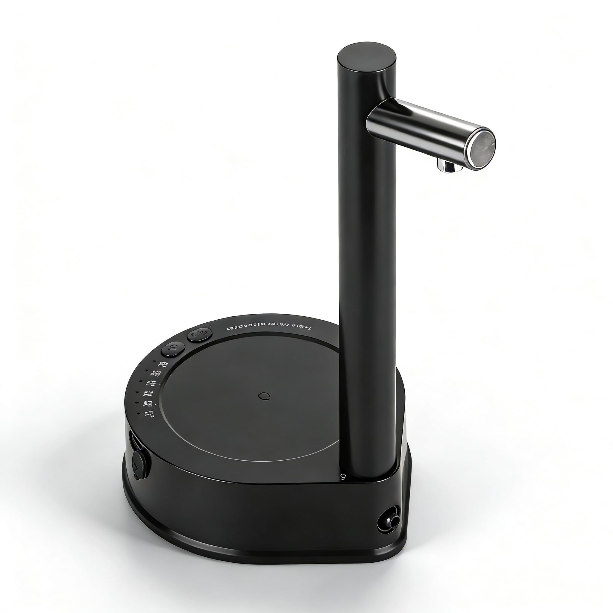 Kabellose Wasserflaschenpumpe, Kabellose Wasserflaschenpumpe, Abnehmbarer Automatischer Wasserspender, Tragbarer Wasserpumpenspender für Zuhause, Küche, Büro (Schwarz)