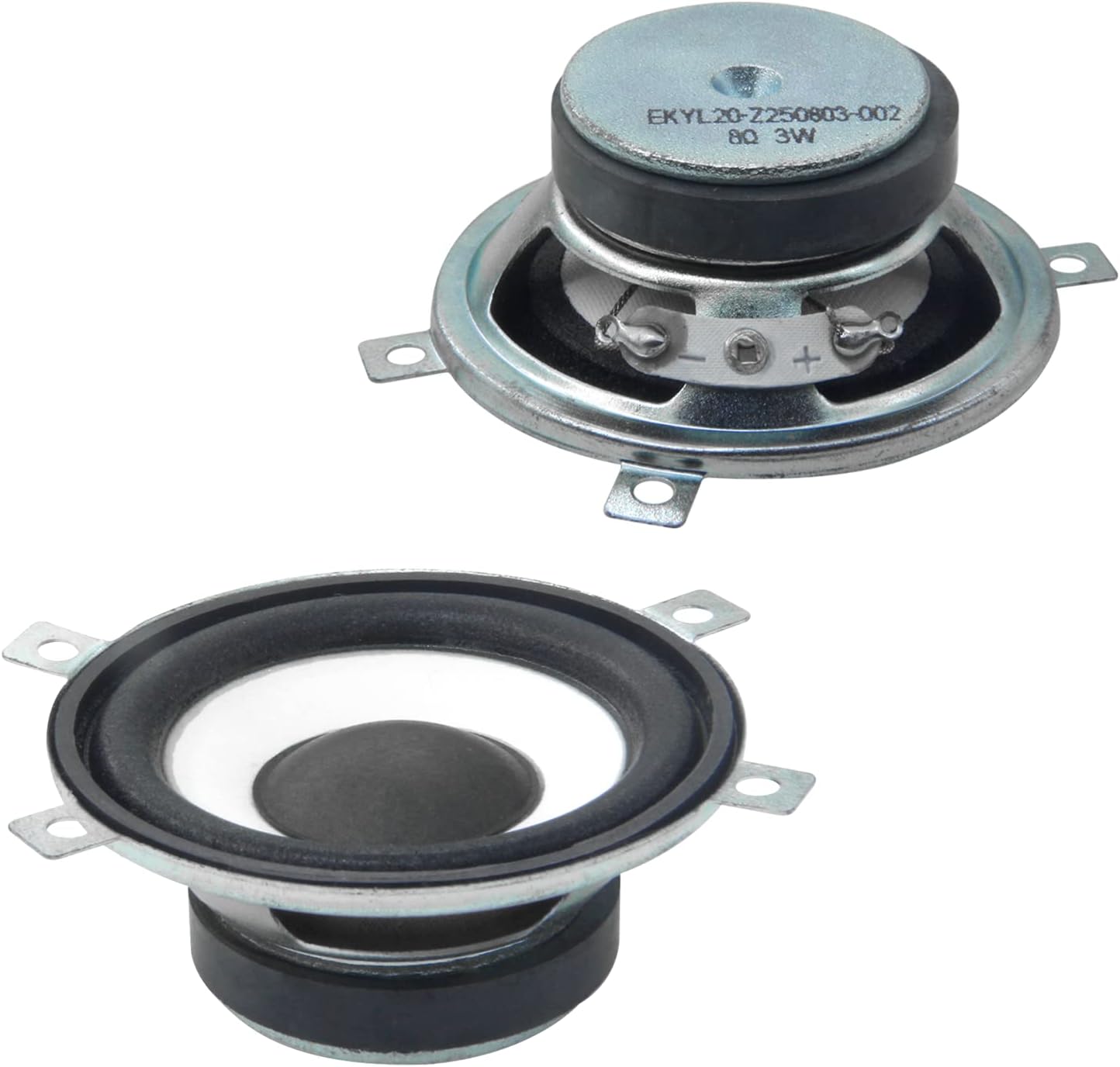 KIBBEH 2" 8ohm 3w Speaker Full Range Speakers, DIY Speaker Kit for Replacement Speakers, Complicable with Arduino Speaker (2 Pack)