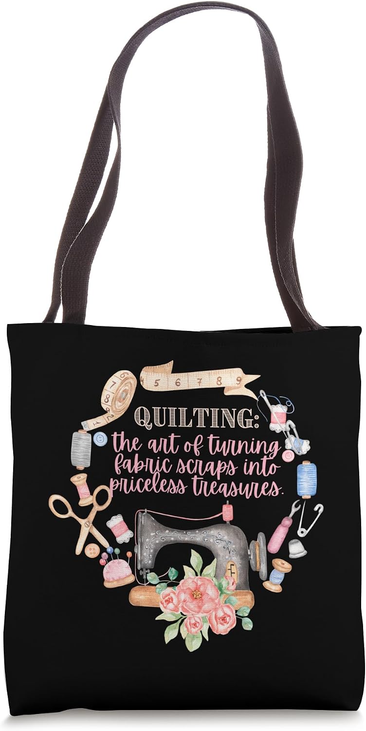 Quilting Fabric Scraps Sewing Quilter Tote Bag