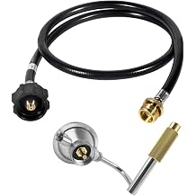 BBQ Future Grill Regulator with 5 Feet Adapter Hose Replacement for Coleman Roadtrip Grills, Adapter Regulator Fits Roadtrip LXE, LE, LX, LXX & 9949 Series and More Grill Part for C001, 5010000743