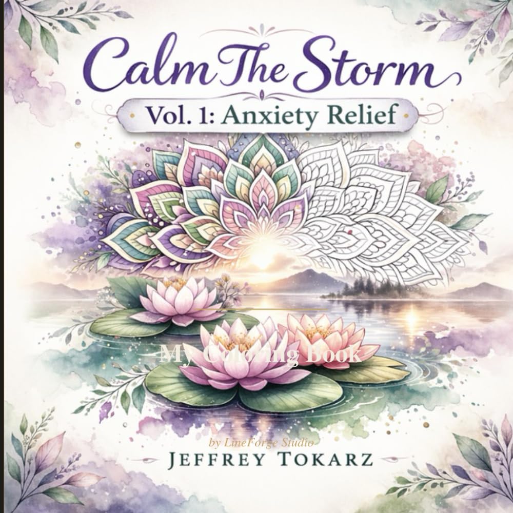 Calm the Storm: 40 Mandala Designs for Anxiety Relief (Calm the Storm: Anxiety Relief - Vol. 1)