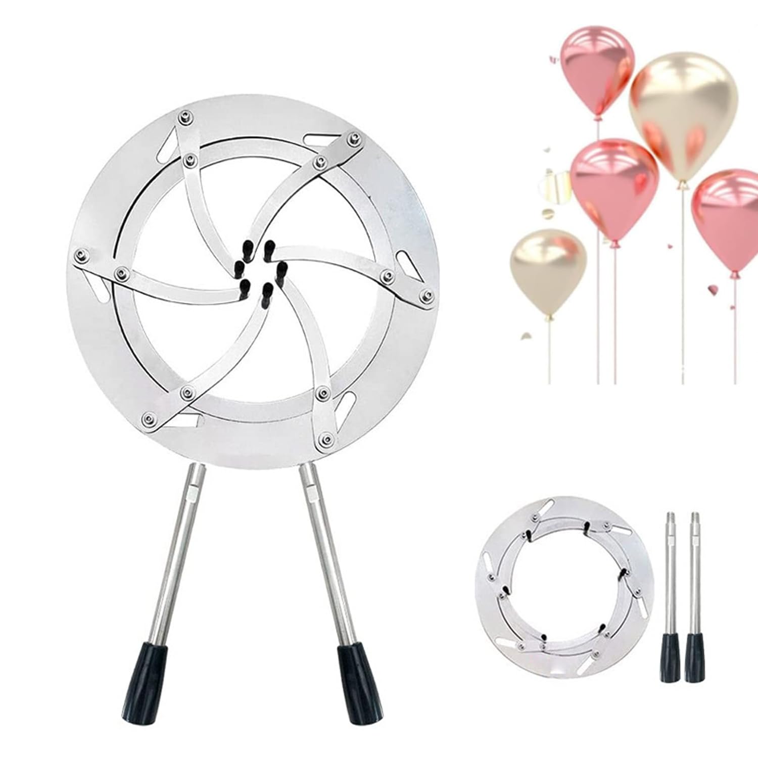 Ballon-Expander-Werkzeug, Edelstahl-Ballon-Erweiterungszange, 18,5 cm, verstellbare Öffnung, glatter Ballonfüller, Ballon-Mund-Expander, für Hochzeit, Party, Geschenk, Heimdekoration