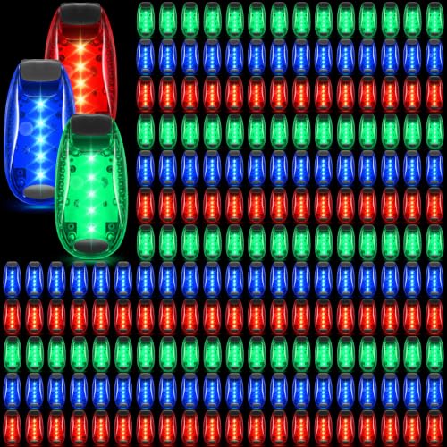 Copkim 30/60/100/200 Pcs LED Running Light Bulk, Red,Blue,Green, 200 Pcs