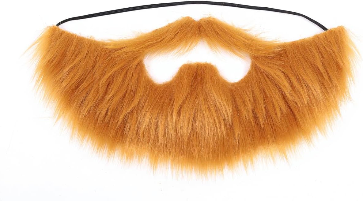 Honcloud Easy to Wear Fake Beard Suitable for Costume Matching Halloween Party