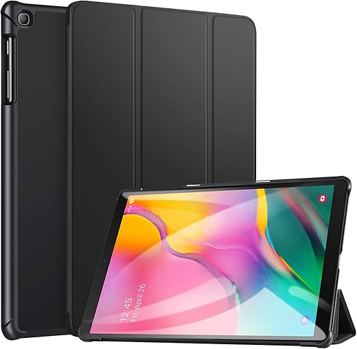ABOUTTHEFIT Polycarbonate Ultra Slim Lightweight Trifold Stand Smart Folio Case Hard Cover for Tablets Samsung Galaxy Tab A 25.65 cm 10.1 inches…