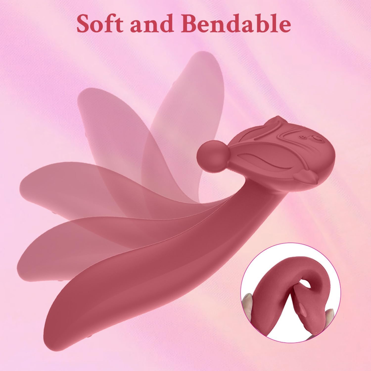 Dildo Vibrator, 10 Frequency Mode Dual Vibration Women's G-Spot Clitoris Massager, Quiet Powerful Silicone Anal Stimulation Flirt Sex Toy Set,B