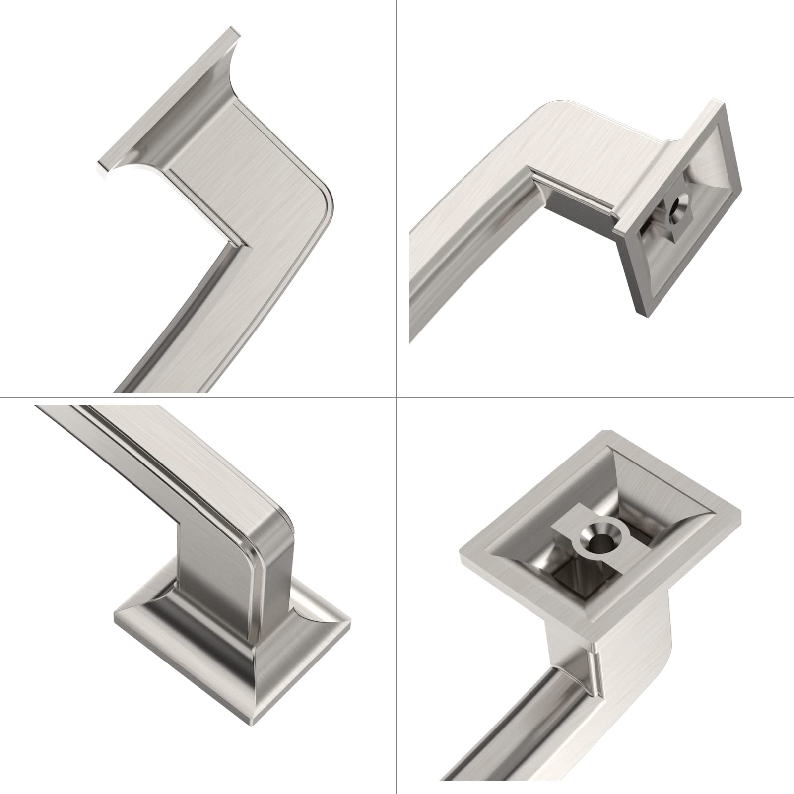 Snapklik com : 10 Pack 5 Inch Cabinet Handles Brushed Satin Nickel