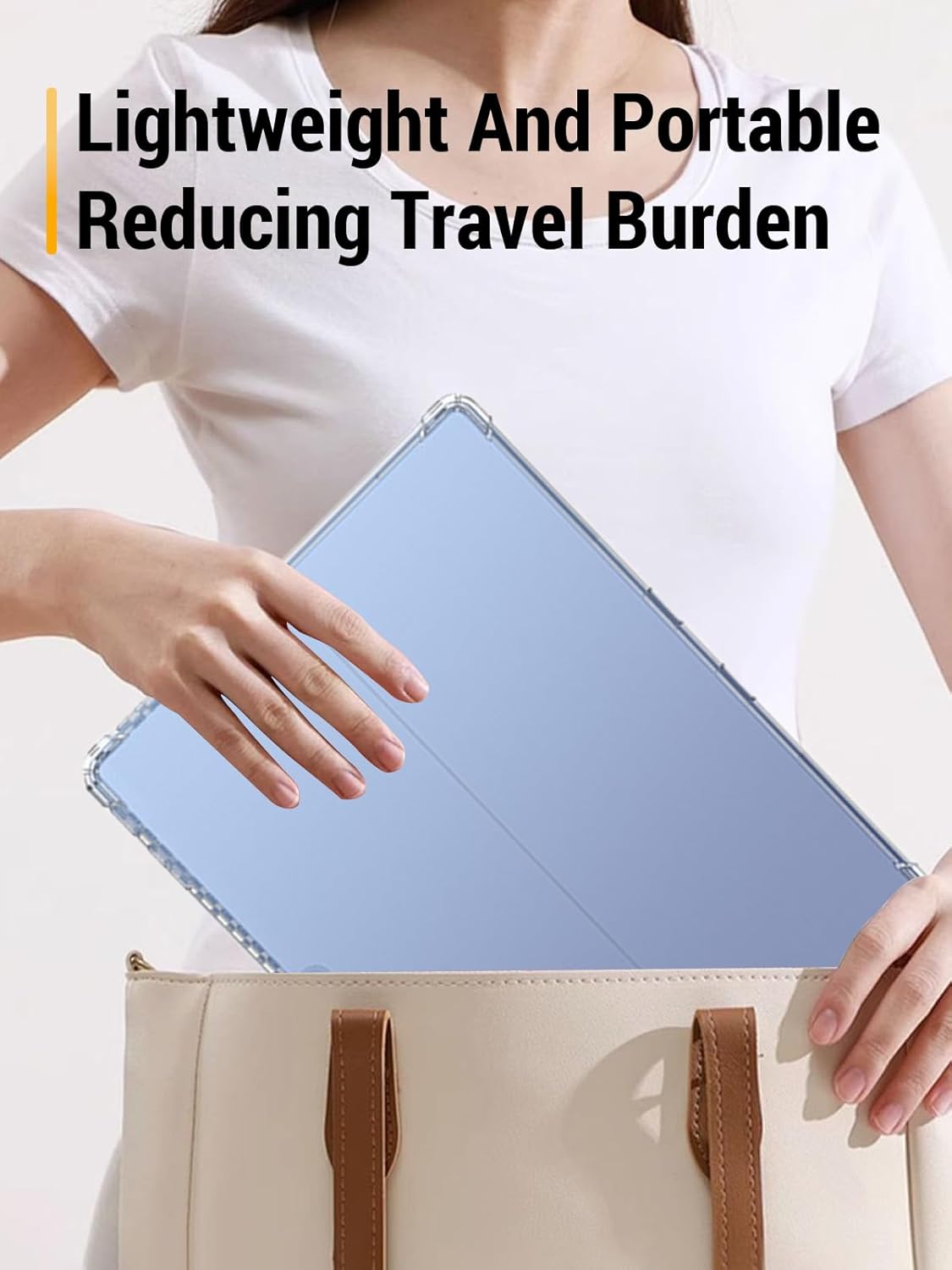 Clear Case for 13" Microsoft Surface Pro 8/9/10/11, FJIASTB Flexible TPU Shockproof Cover with Airbag for Windows Tablet, Lightweight (Transparent) - Image 5