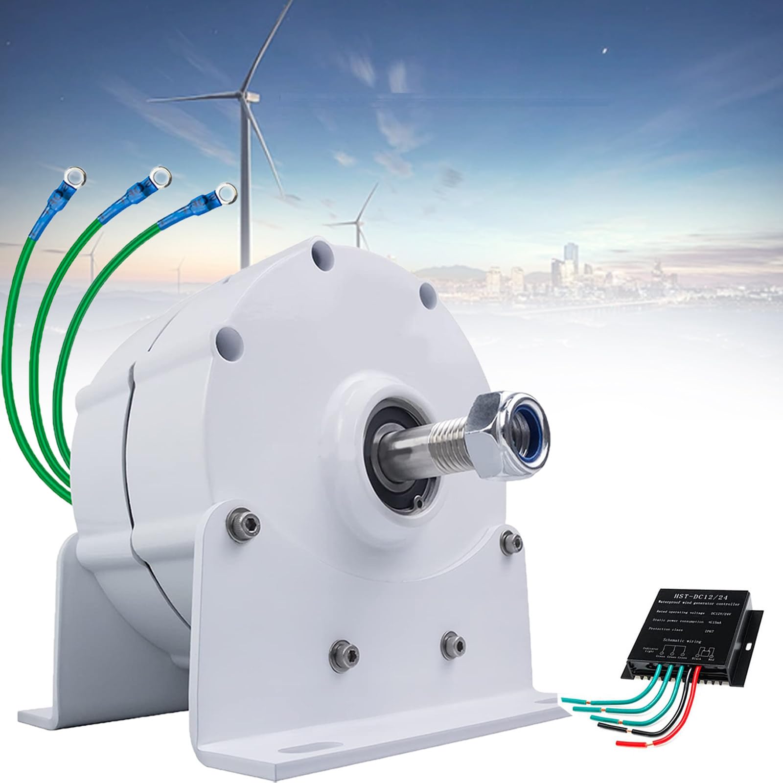 Generador de Motor eléctrico de imán Permanente, generador de Fases de imán Permanente doméstico, generador de Motor eléctrico para turbinas eólicas Verticales y horizontales,8000W-220V