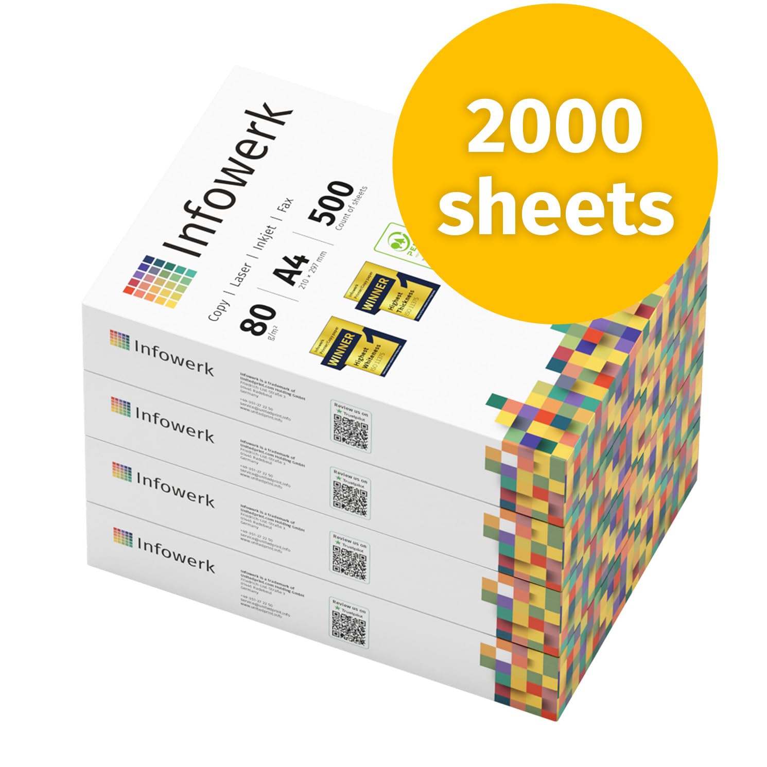 Büroring Kopierpapier, DIN A4, 80g/qm, weiß, Weißegrad: 146 CIE, holz Büroring Kopierpapier, DIN A4, 80g/qm, weiß, Weißegrad: 146 CIE, holz