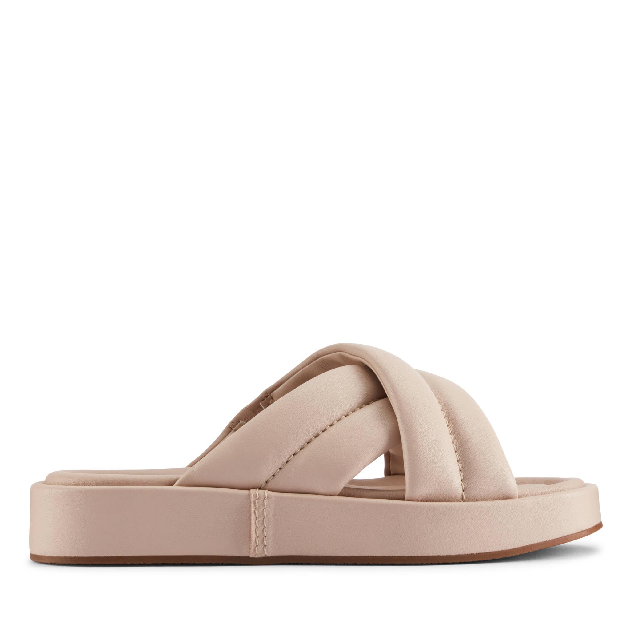 Clarks Women's Alda Glide Slide Sandal, Light Pink Lea, 7.5 UK