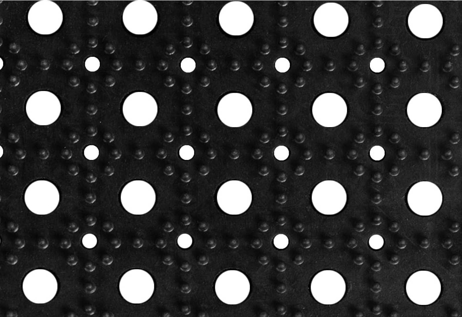 Ringgummimatte-Wabenmatte I 100 x 200 cm Gummimatte meterwareI Flexibel einsetzbare Antirutschmatte I Witterungsresistente Ringgummimatte I gummibodenbelag Außen- Innenbereich