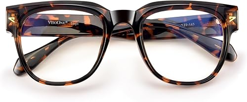 Miniatura 2 de VISOONE Gafas cuadradas TR90 con bloqueo de luz azul con antirreflejos para computadora de vidrio para mujer y hombre, salvia