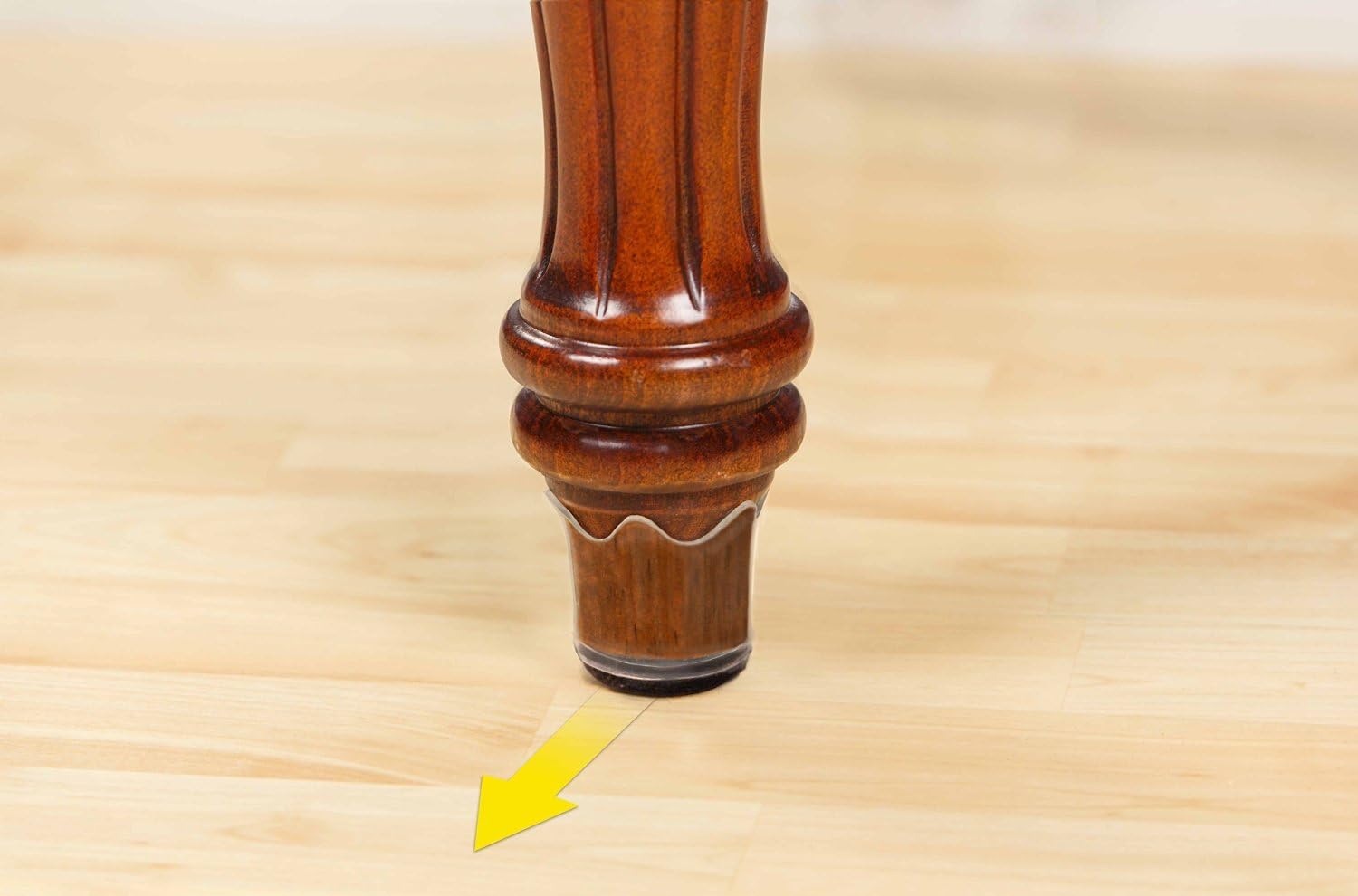 8 pieces VALUE PACK Furniture Feet Floor Protectors (Large, Fits Legs 1 3/8"-1 5/8") From Vissionnare Collection.The flexible floor protectors easily slips and stretches for prefect fit.