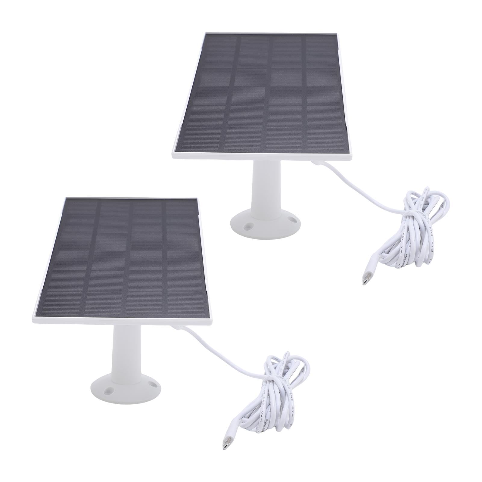 BRRNOO Pannello Solare 8W per Telecamera di Sicurezza Esterna 4, IP65,