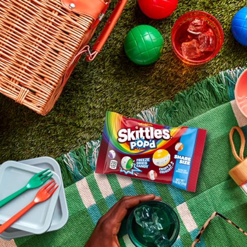 SKITTLES Pop'd Original Share Size Pack, Freeze Dried Candy Snacks 18 Ct | Easy snacking, freeze dried snack candy bag, bulk candy, gluten free candy bulk, freeze dry candy, gelatin free, kosher - image 5