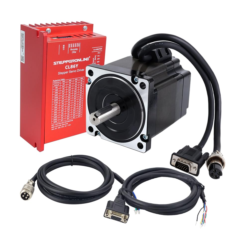 STEPPERONLINE YS Series 1-osiowy silnik krokowy z zamkniętą pętlą CNC-Kit 4,30 Nm (608,93oz.in) Nema 34 silnik i sterownik 0-8,5 A 20-80 V AC/30-110 VDC