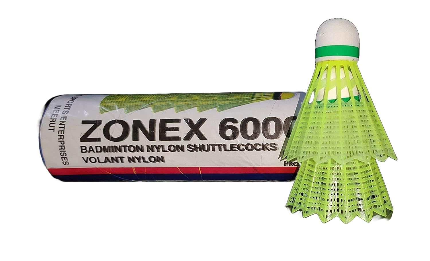 Zonex 6000: 6-Pack Nylon Shuttlecocks for Precision Play (B08KW2ZLYW) Amazon Price History, Amazon Price Tracker