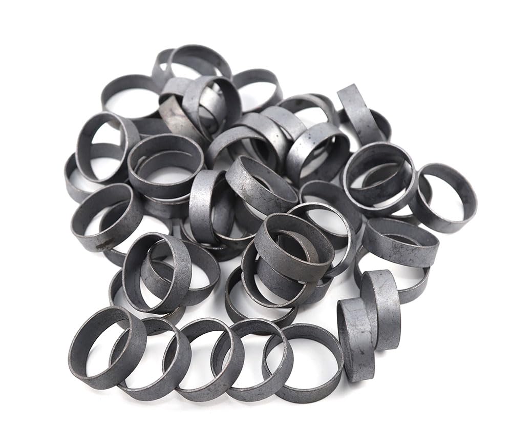 Anneaux à sertir en cuivre PEX 2,5 cm sans plomb pour tube de plomberie - Lot de 60