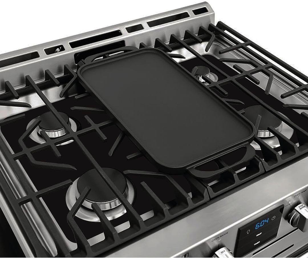 Premium Plus Stove Protectors for Frigidaire Gas Range Model FPGH3077RFC, Custom Cut, Easy to Clean Stove Liner, Made in the USA.
