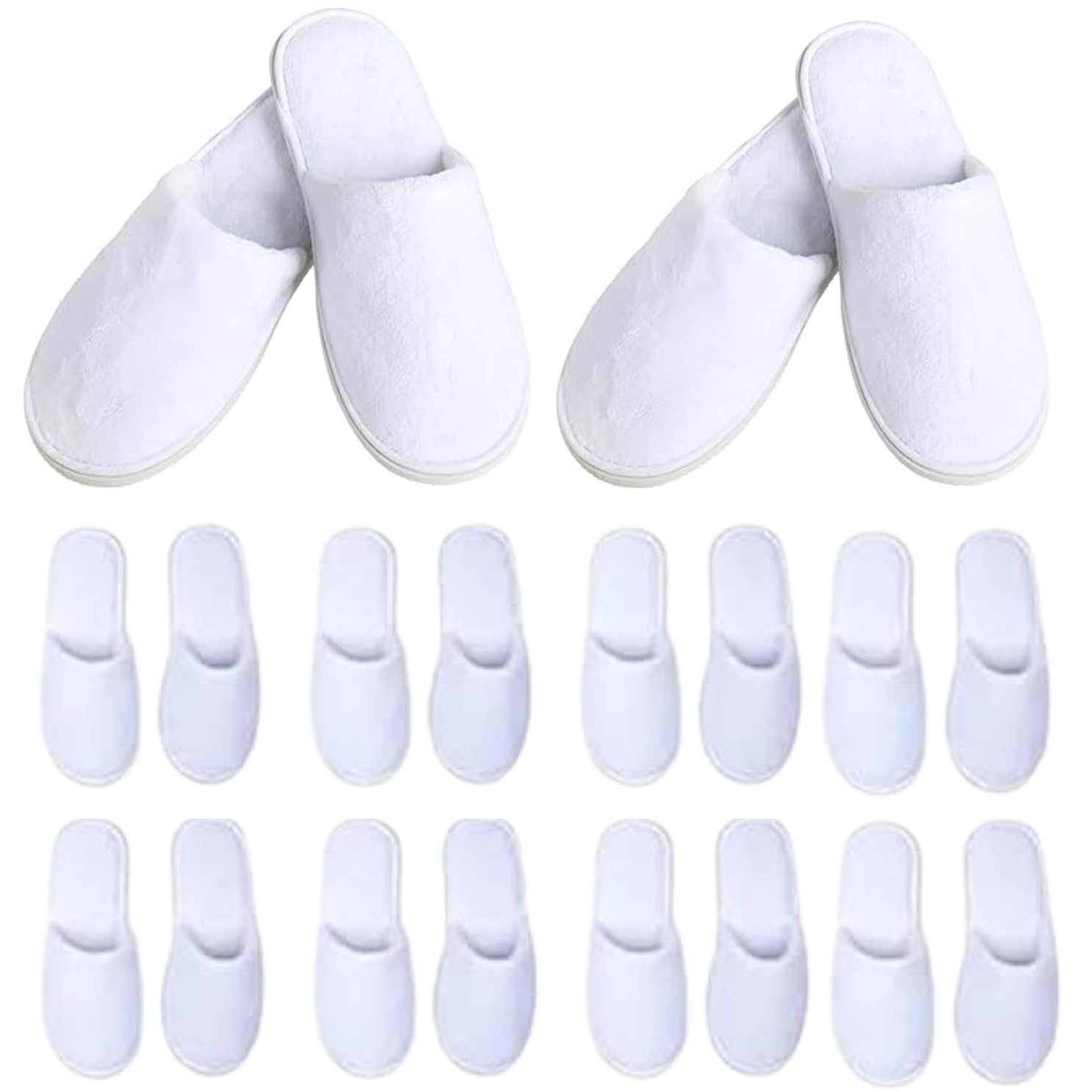 JackPro Non-Slip Closed-Toe Disposable Slippers – 10 Pairs Soft, Washable, Unisex Slippers for Home, Hotel, Spa, Travel & Guests-image-13