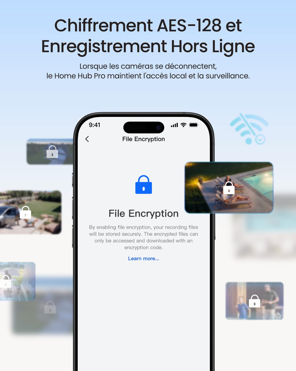 Reolink WiFi 6 Home Hub Pro, chiffrement AES-128, Enregistrement 24/7 | Prend en charge jusqu'à 3,5" 16 To HDD (non inclus), enregistrement 24h/24, 7j/7, support multi-appareils