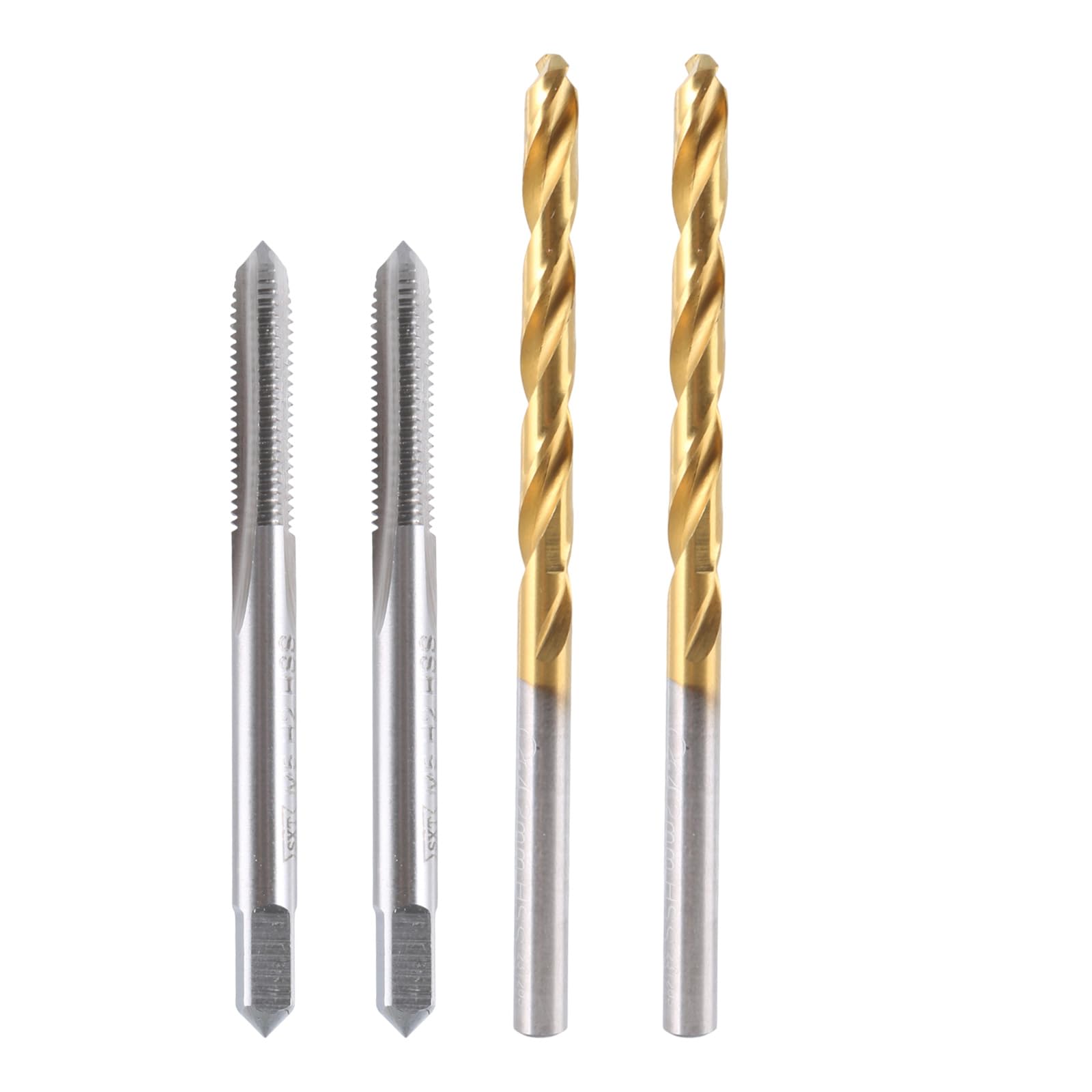 Spirals Point Tap 4.2mm Twist Drill Bits Set Metric High Speed Steel Machine Screw Thread Tap M5x0.8 Threading Tool Metric Set