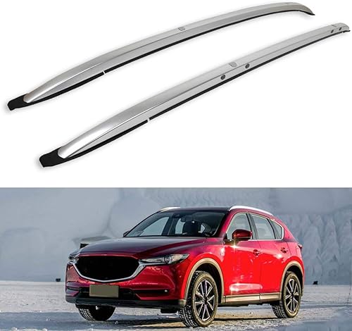 Miniatura 9 de Aintier Barra transversal de aluminio para techo compatible con Mazda CX-3 2016-2019, barra transversal para equipaje, portaequipajes,