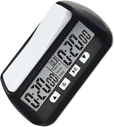Miniatura 2 de Temporizador digital de ajedrez con función de alarma audible, temporizador de juego multifunción portátil