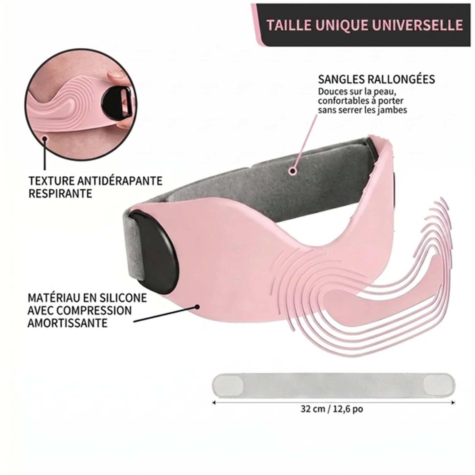 Qilova Genouillère Rotule Ajustable Maintien Sport Unisexe | Sangles réglables, maintien stable, tissu respirant, confort quotidien pour le sport et l'entraînement