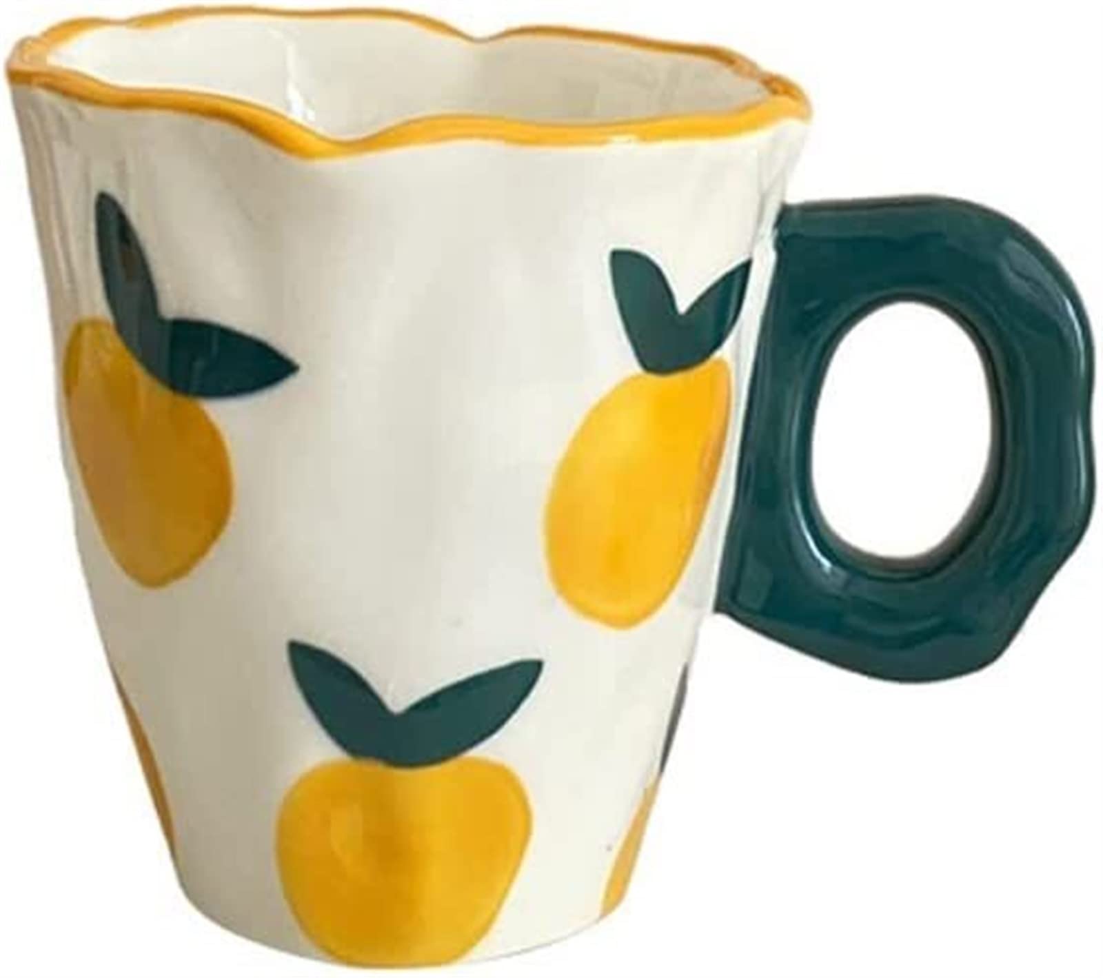 YNIYUJKL Coffee Mugs Hand Squeezed Fruit Cup Ceramic Hand-Painted Milk Water Cup Coffee Cup Creative Breakfast Mug Couple For Coffee Milk Coffee Cup