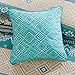 Intelligent Design Cozy Comforter Set Casual Boho Pieced Design, Modern All Season Bedding Set with Matching Sham, Decorative Pillow, Full/Queen, Arissa Green/Yellow 5 Piece (ID10-752)