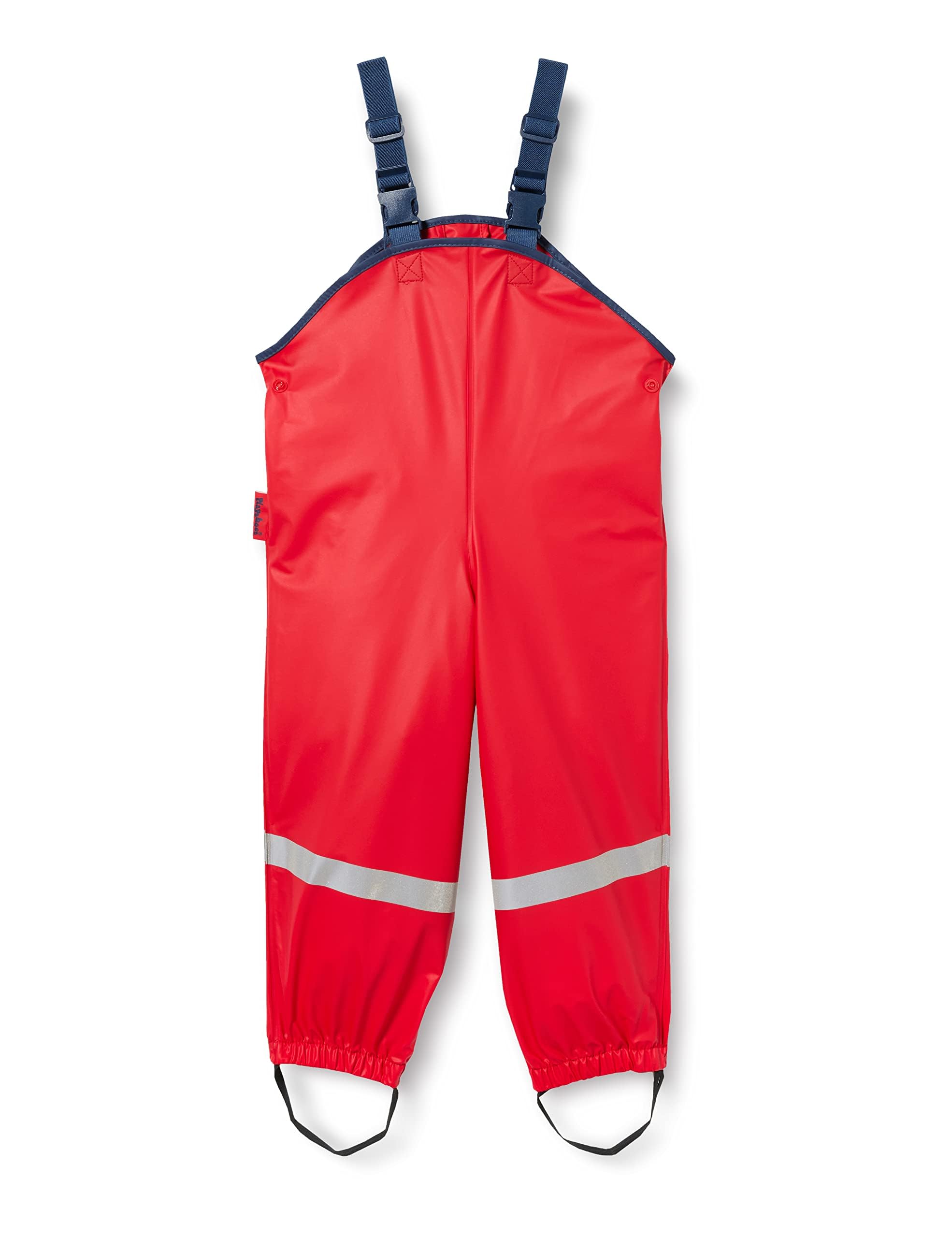 Playshoes Unisex Baby and Kids' Fleece Lined Rain Pants (Red, 5-6 Years)
